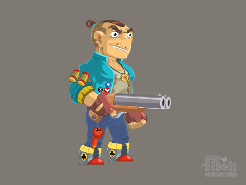 Pinman second Select animation 2d animation animation character characterdesign game game art gamedesign gamedev spine spine 2d spineanimation