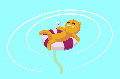 a cat design graphic design illustration vector
