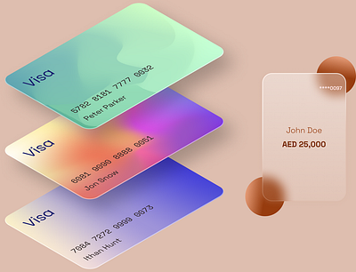 Cards design ui ux