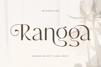 Rangga - Unique Beauty Sans Serif Font calligraphy display display font elegant font elegant fonts font font awesome font family fonts lettering logo fonts modern font modern fonts sans serif sans serif font script serif font type typeface typography