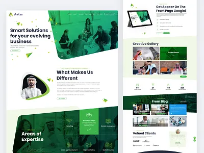 Landing Page Design branding creative design digital marketing agency graphic design illustration landing page design landingpage logo ui ux vector website design