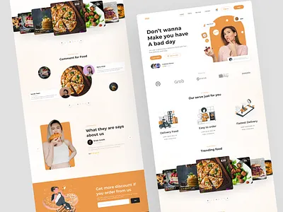 Fast Food website Landing page figma figma expert photoshop ui ui design ui ux ui ux website uzx design web ui ux