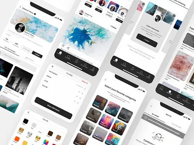 Artwork app app branding clean ui design illustration logo ui ux web website