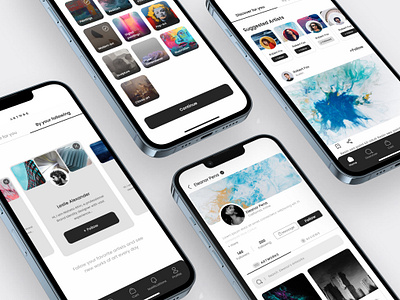 Artwork app app branding clean ui color dark app dark mode design graphic design illustration logo minimal purple simple design typography ui user interface ux vector web website