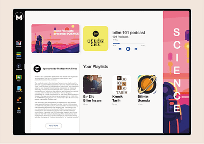 MOOC PODCAST PAGE app branding design graphic design illustration logo mobiledesign ui ux vector web web design webdesign