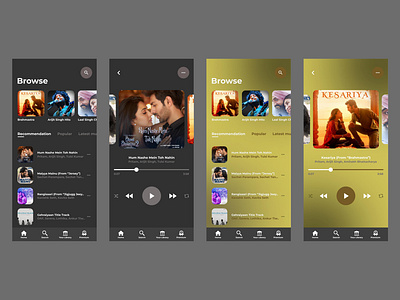 My SECOND attempt to UI Design. (MUSIC APP) 😎 adobe xd app app design branding design figma framework graphic design illustration ios sketch typography ui ui design uiux ux ux design vector website design