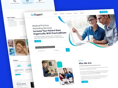 Medical Practice - Website creative layout digital agency landing page design landingpage marketing agency medical website ui user experiance user interface ux web layout design webdesign website design