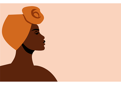 African Woman adobe illustrator africa design graphic design illustration vector illustration woman