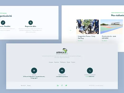 Africa Bloom Corporate africa building dakar senegal ui ux webdesign