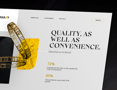 Jewelry online shop - Concept project branding design interaction minimal ui ux web design