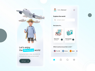 Travel Mobile App figma mobile mobile app travel ui ux