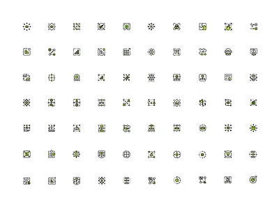 IT development icons set art direction development icon concept icon design iconography it lineart technology