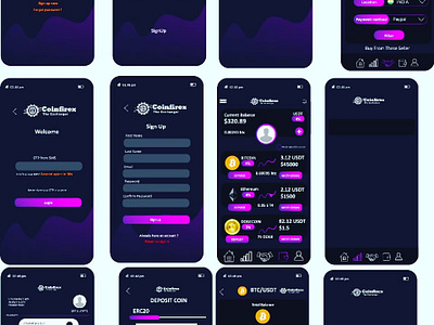 Crypto app ui/ux by Dork Industry on Dribbble