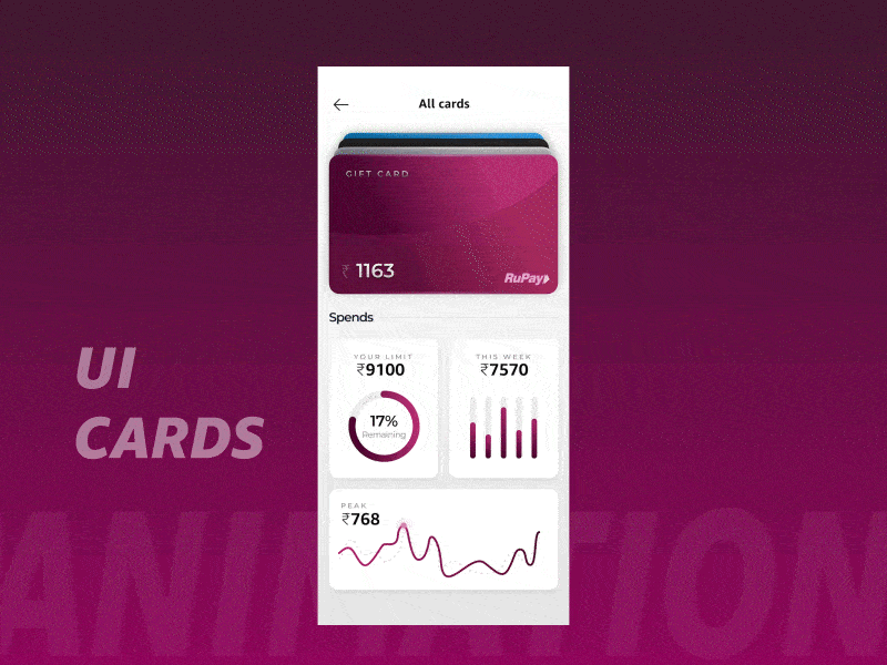 Cards Slots Animations aftereffect animation animator figma graphic design inspiration motion designer motion graphics ui