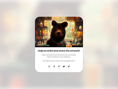 #DailyUI nr. 10 - social share dailyui design graphic design screen design ui webdesign