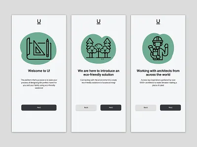 Daily UI Challenge #023 - On Boarding design ui