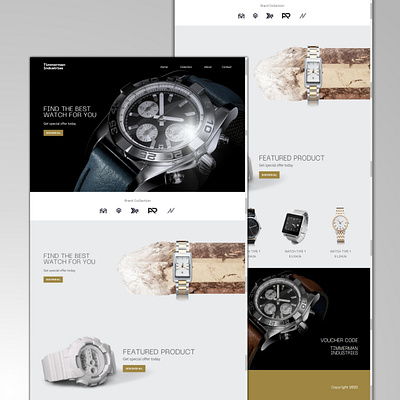 Watch shopping Landing page Html beautiful website design blog blogging website css graphic design html modern website design htm shopping websites ui uiux watch website website website design website theme