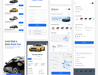 Car Rental Mobile Apps apps car booking app car rental design mobile apps ui ux