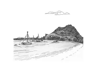 Pilot Bay art print art artwork design