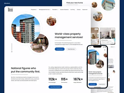 Property Management Company Website Design Inspiration apartment company design figma graphic design hotel invest landlord management project property realestate rental studio tenent ui ux vacation webdesign website