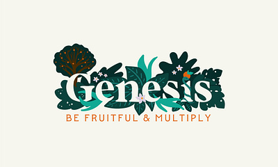 Genesis: Sermon Illustration bible digital illustration genesis graphic design illustration typography