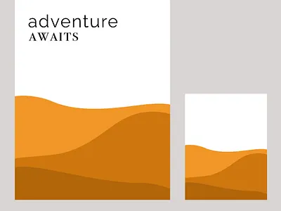 Sand Dunes Monochromatic Landscape Background branding cards color design flyer graphic design illustration package packaging ui ux vector