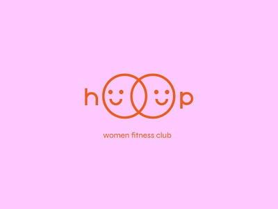 Logo for Women Fitness Club adobe illustrator design fitness fitness club for women graphic design identity logo logotype minimal pink logo vector