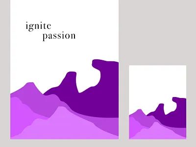 Purple Mountains Monochromatic Landscape Background branding cards color design flyer graphic design illustration package packaging vector
