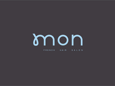 Logo for French Hair Salon adobe illustrator barbershop branding branding design design graphic design hair salon identity logo minimal vector