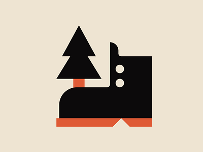 Hike andreas wikström camping design graphic design hike icon illustration leaf nature outdoors pictogram print walk walking