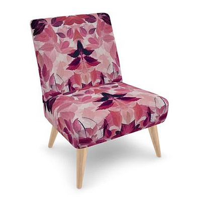 Occasional Chair Leaves Kaleidoscope amazing artwork beautiful chair creative design floral furniture gorgeous home decor homeware kaleidoscope occasional cair