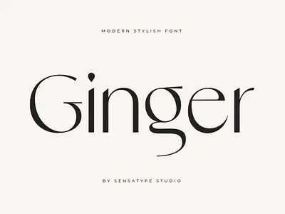 Ginger - Modern Stylish Font calligraphy display display font elegant font elegant fonts font font awesome font family fonts lettering logo fonts modern font modern fonts sans serif sans serif font script serif font type typeface typography