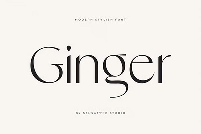 Ginger - Modern Stylish Font calligraphy display display font elegant font elegant fonts font font awesome font family fonts lettering logo fonts modern font modern fonts sans serif sans serif font script serif font type typeface typography