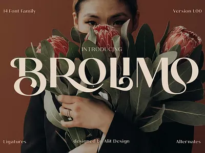 Bromilo Typeface calligraphy display display font elegant font elegant fonts font font awesome font family fonts graphic design lettering modern font modern fonts sans serif sans serif font script serif font type typeface typography