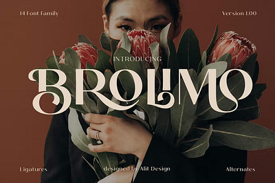 Bromilo Typeface calligraphy display display font elegant font elegant fonts font font awesome font family fonts graphic design lettering modern font modern fonts sans serif sans serif font script serif font type typeface typography