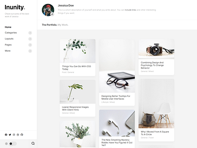 Inunity WordPress Theme blog design free portfolio responsive wordpress wordpress theme