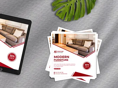 Furniture social media post template banner business designer facebook flyer furniture graphic design instagram modern post premium professional social square template web