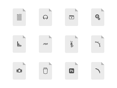 File Format Icons design icon ui vector