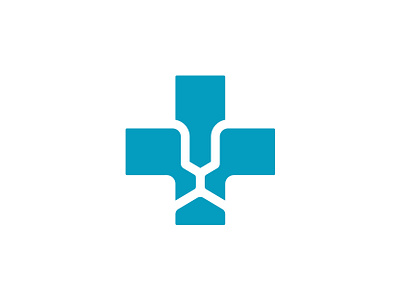 Lion Medical Cross Logo branding care cross design graphic design healthcare lion lion face lion head logo logos medical minimal simple vector