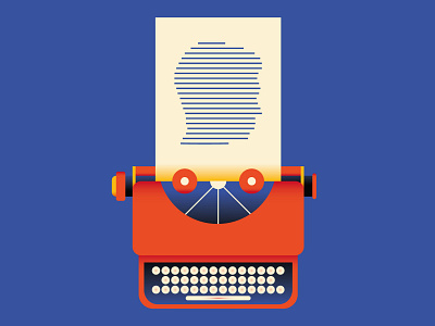 Cinema Orvieto Festival adobe illustrator best character design draft dribbble flat ghost illo illustration illustrator invisible palette shot typewriter vector writer writing