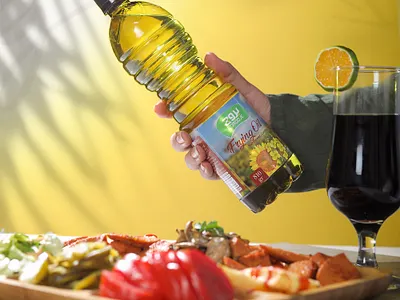BOROOJE. Oil Labeling Design By ZARIFGRAPHIC frying oil labeling olive oil package design zarifgraphic