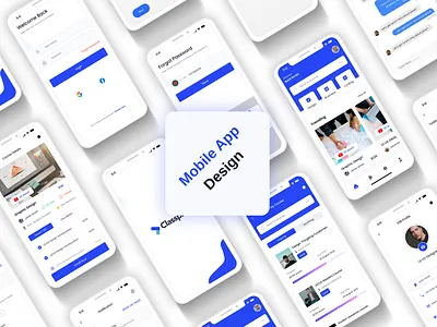 Online Course Mobile app Design app design mobile app online course ui ui ux design