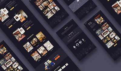 Construction Company Website branding construction company ui web design