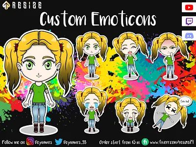 5th Characters Tippytovi Emoticon Concept🎨 (SOLD) cartoon chibi customemoji discord emoji emotes emoticon gamer illustration illustrator logo mascot metaverse nft opensea sticker streamer twitch twitchemotes youtuber