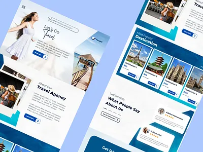 Travel Agency HTML Template graphic design html css js html template travel agency html travel agency website template ui website template