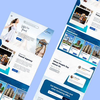 Travel Agency HTML Template graphic design html css js html template travel agency html travel agency website template ui website template