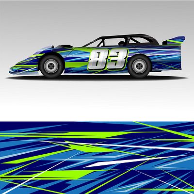 Racing car vector asphalt cra dirt late raing track vector