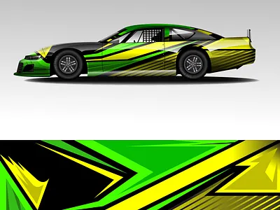 Race car wrap design dirt late model nascar template wrap