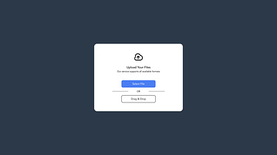 Daily UI Challenge #031 - File Upload design ui