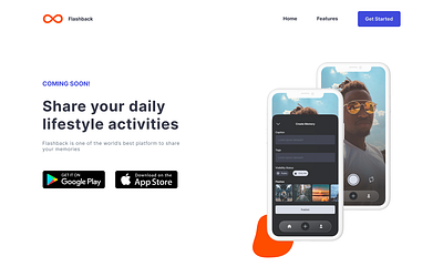 Landing UI (Light) ads app branding coming soon daily 100 challenge daily ui dailyui dailyuichallenge design figma illustration landing page logo minimal typography ui ux
